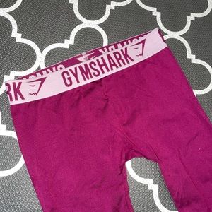 Pink gym shark leggings
